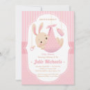 Search for rabbit baby girl shower invitations Whimsical