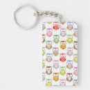 Search for red owl key rings Cute