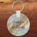 Search for faux gold foil key rings Glitter