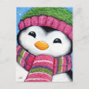 Search for penguin painting postcards Cute
