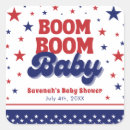 Search for patriotic square stickers Stars and stripes