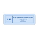 Search for blue wave return address labels Minimalist