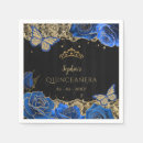 Search for black and rose gold napkins Sweet 16