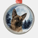 Search for german shepherd christmas tree decorations dog