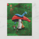 Search for alice in wonderland postcards Mushroom