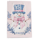 Search for snowman gift bags Blue