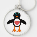 Search for funny penguins rounded key rings Animals