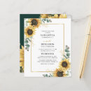 Search for fall sunflower wedding invitations Modern