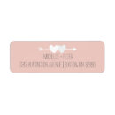 Search for two hearts return address labels Pink