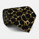 Search for gold black leopard ties Pattern