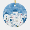 Search for santorini christmas tree decorations Blue white