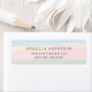 Search for rainbow stripes return address labels Watercolor