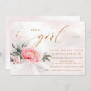 Search for rose gold baby shower invitations Pretty