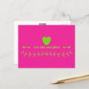 Search for green hearts postcards Typography
