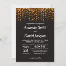 Search for sparkle and shine wedding invitations Gold glitter