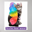 Search for cute rainbow kitten posters Funny