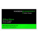Search for bright lime business cards Simple