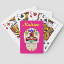 Search for mexican sugar skull playing cards Colourful