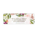 Search for purple floral wedding return address labels Garden