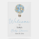 Search for hot air balloon welcome signs Blue
