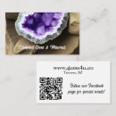 Search for geode business cards Amethyst