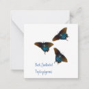 Search for butterfly vertical note cards Black