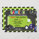 Search for video game truck birthday invitations Xbox