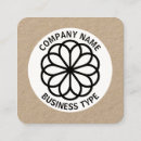 Search for flower shape business cards Logo