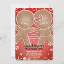 Search for gingerbread birthday invitations Cookie