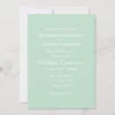 Search for mint green white invitations Simple