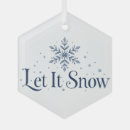 Search for let it snow christmas tree decorations Snowflake