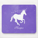 Search for purple fantasy mousepads Unicorn