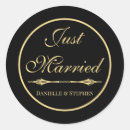 Search for great gatsby wedding stickers Black and gold