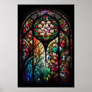 Search for stained glass posters Flowers