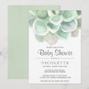 Search for succulent baby shower invitations Simple