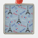 Search for french flag christmas tree decorations Eiffel tower