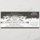 Search for ticket style invitations Typography