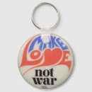 Search for make love not war key rings Peace