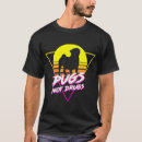 Search for pugs not drugs tshirts Heart