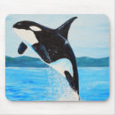 Search for orca killer whale mousepads Blue