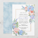 Search for pastel blue wedding invitations Watercolor