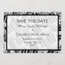 Search for piano save the dates Black and white