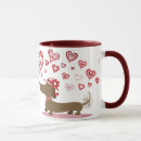 Search for dachshund valentine mugs Hearts