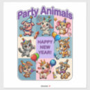 Search for happy new years eve stickers New year party