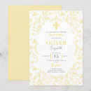 Search for yellow christening invitations Baptism