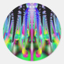 Search for fractal art stickers Rainbow