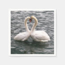 Search for white swans napkins Heart