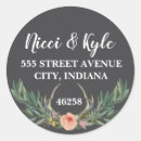 Search for circular address stickers Bride