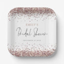 Search for rose gold paper plates Script