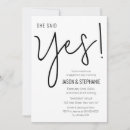 Search for she said yes engagement party invitations Trendy
